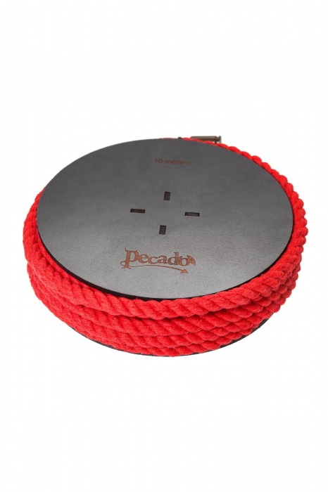 Красная веревка для шибари на катушке - 10 м. - Pecado - купить с доставкой в Тамбове