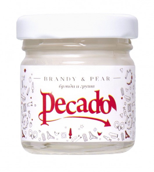 Массажная свеча Brandy   Pear - 35 мл. - Pecado - купить с доставкой в Тамбове