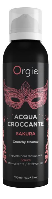 Хрустящая пенка для массажа Orgie Acqua Croccante Sakura с ароматом сакуры - 150 мл. - ORGIE - купить с доставкой в Тамбове Хрустящая пенка для массажа Orgie Acqua Croccante Sakura с ароматом сакуры - 150 мл. - ORGIE - купить с доставкой в Тамбове