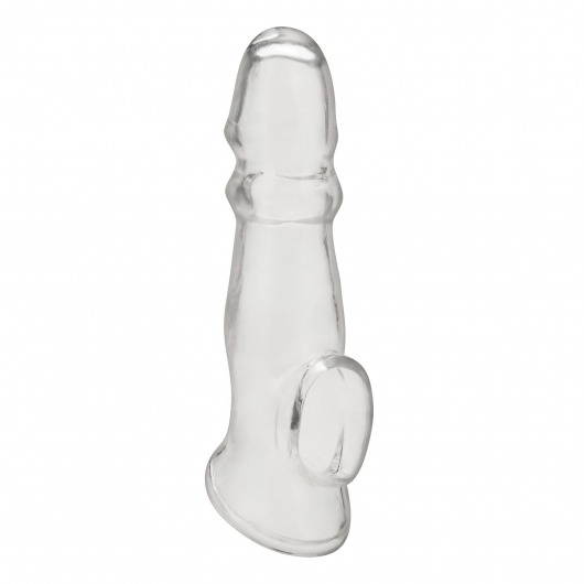 Прозрачная насадка для пениса Girthy Penis Enhancing Sleeve Extension - 17,1 см. - BlueLine - в Тамбове купить с доставкой