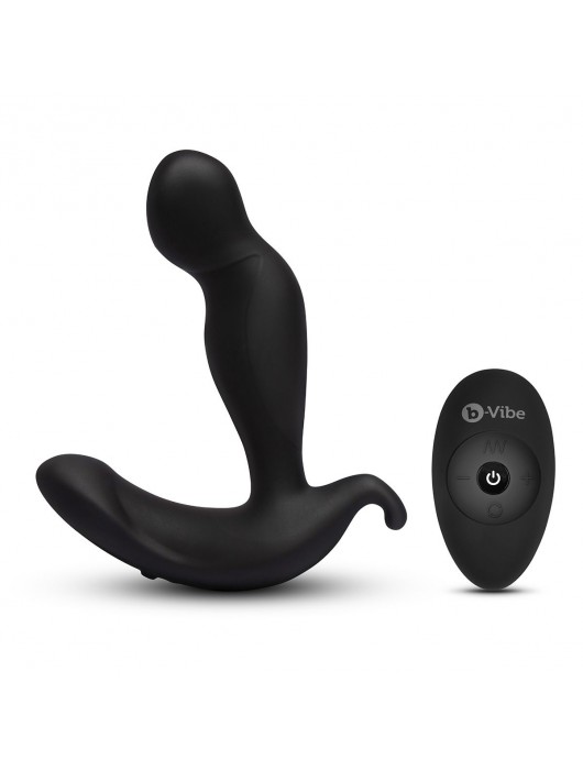 Черный анальный стимулятор с вращением и вибрацией 360 Plug - 13 см. - b-Vibe - в Тамбове купить с доставкой