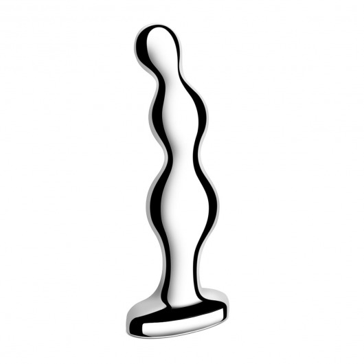 Стальной анальный фаллоимитатор для простаты Stainless Steel Anal Beads - 13 см. - b-Vibe - в Тамбове купить с доставкой