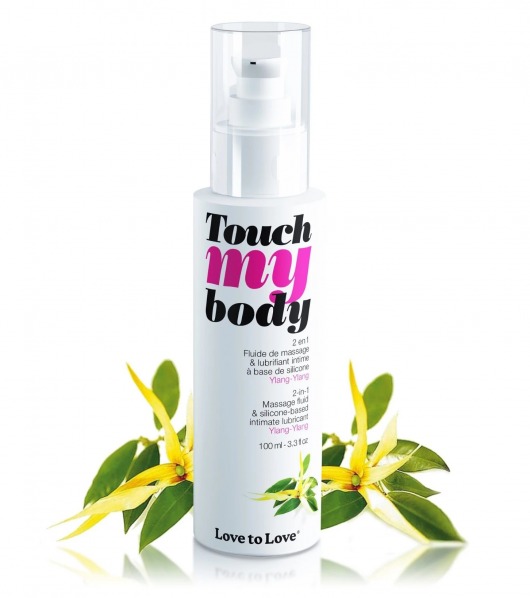 Силиконовый лубрикант 2-в-1 Touch My Body с ароматом иланг-иланга - 100 мл. - Love to Love - купить с доставкой в Тамбове