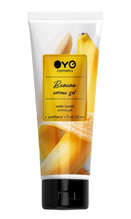 Лубрикант на водной основе OYO Aroma Gel Banana с ароматом банана - 75 мл. - OYO - купить с доставкой в Тамбове