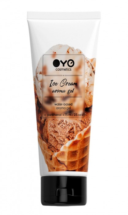 Лубрикант на водной основе OYO Aroma Gel Ice Cream с ароматом пломбира - 75 мл. - OYO - купить с доставкой в Тамбове