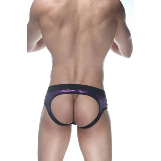 Сексуальные фиолетовые блестящие трусы-джоки - Don Moris купить с доставкой