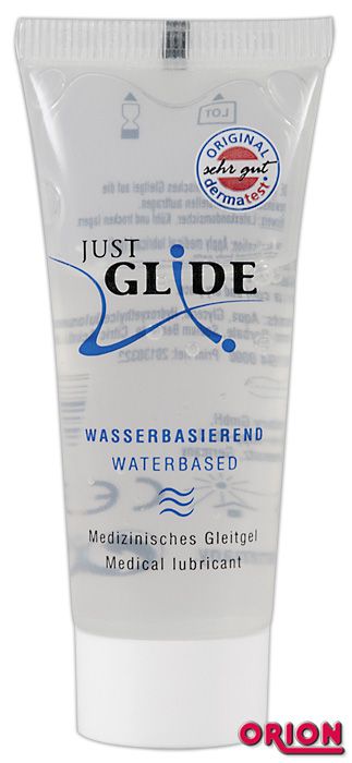 Вагинальная смазка на водной основе JUSTGLIDE - 20 мл. - Orion - купить с доставкой в Тамбове