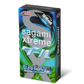 Презервативы Sagami Xtreme Mint с ароматом мяты - 10 шт. - Sagami - купить с доставкой в Тамбове