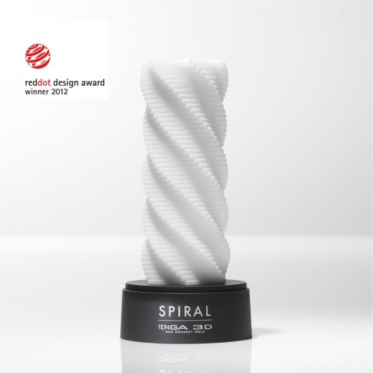 Белый 3D мастурбатор SPIRAL - Tenga - в Тамбове купить с доставкой
