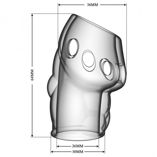 Прозрачная насадка на пенис Oscar - Baile - в Тамбове купить с доставкой