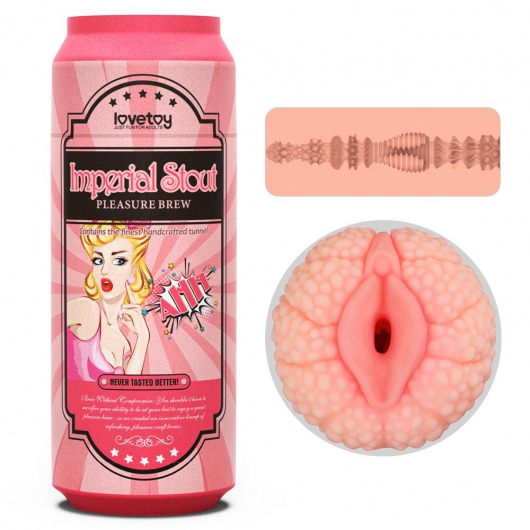 Мастурбатор-вагина Pleasure Brew Masturbator-Imperial Stout в банке - Lovetoy - в Тамбове купить с доставкой