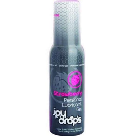 Смазка на водной основе со вкусом клубники JoyDrops Strawberry - 100 мл. - JoyDrops - купить с доставкой в Тамбове