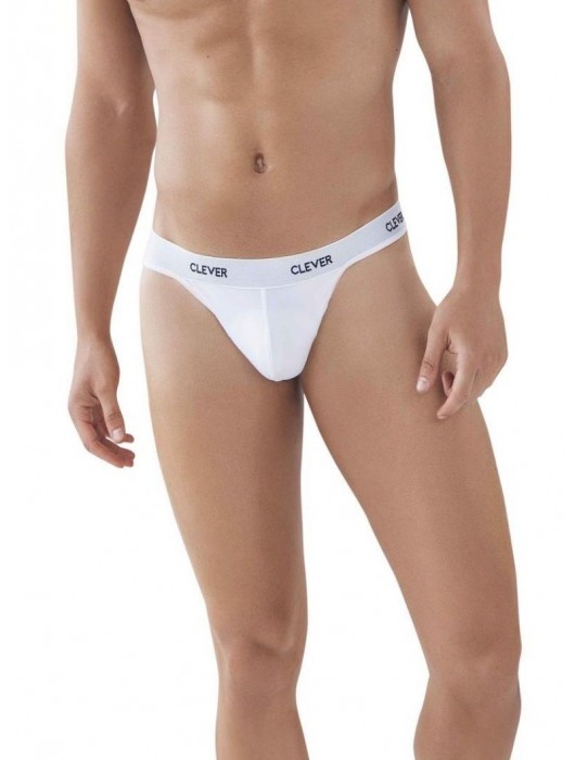 Белые мужские трусы-тонги Venture Thong - Clever Masculine Underwear купить с доставкой