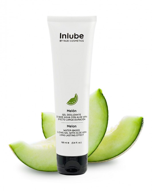 Лубрикант на водной основе Nuei Inlube с алоэ вера и ароматом дыни - 100 мл. - Nuei cosmetics - купить с доставкой в Тамбове