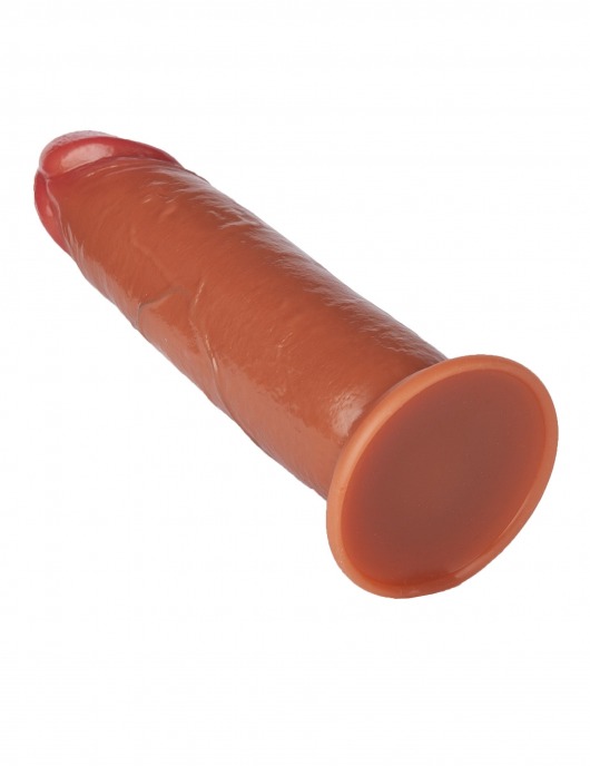 Реалистичный фаллоимитатор без мошонки из двухслойного силикона - 20 см. - Feelin