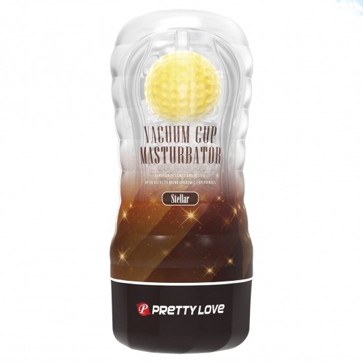Прозрачный текстурированный мастурбатор Vacuum Cup Masturbator Stellar - Baile - в Тамбове купить с доставкой