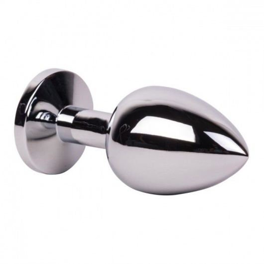 Большой стальной плаг с розовым кристаллом Pink Bubble Gum - 9,5 см. - Erotic Fantasy - купить с доставкой в Тамбове