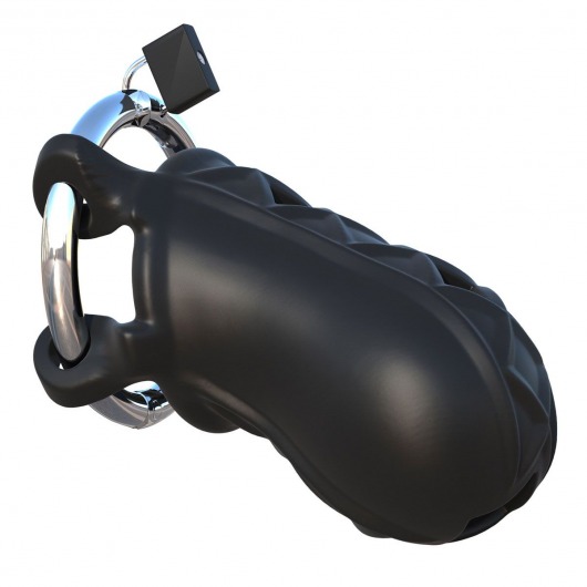 Черный замок верности Extreme Silicone Cock Blocker - Pipedream - купить с доставкой в Тамбове