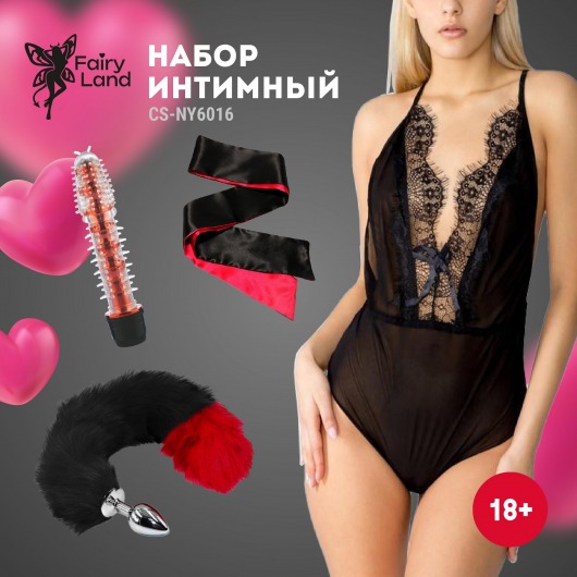 Эротический набор из 4 предметов - Волшебная страна - купить с доставкой в Тамбове