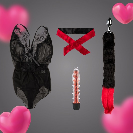 Эротический набор из 4 предметов - Волшебная страна - купить с доставкой в Тамбове