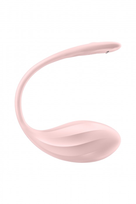 Розовое виброяйцо Ribbed Petal с пультом ДУ - Satisfyer в Тамбове Розовое виброяйцо Ribbed Petal с пультом ДУ - Satisfyer