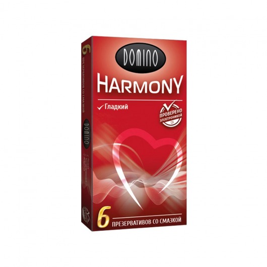 Гладкие презервативы Domino Harmony - 6 шт. - Domino - купить с доставкой в Тамбове