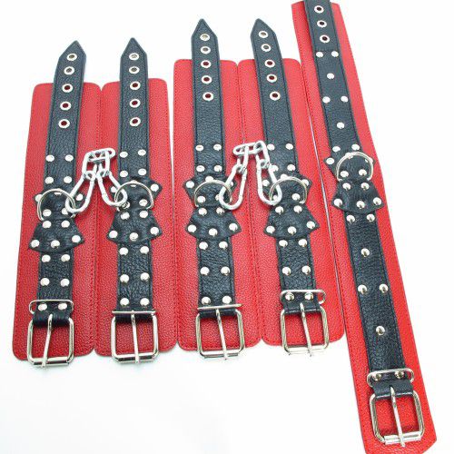 Набор кожаных БДСМ-аксессуаров - БДСМ Арсенал - купить с доставкой в Тамбове