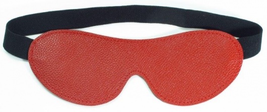 Красная кожаная маска на глаза - БДСМ Арсенал - купить с доставкой в Тамбове