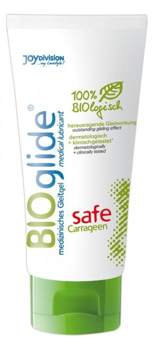 Гель-лубрикант на водной основе BIOglide safe Carrageen - 100 мл. - Joy Division - купить с доставкой в Тамбове