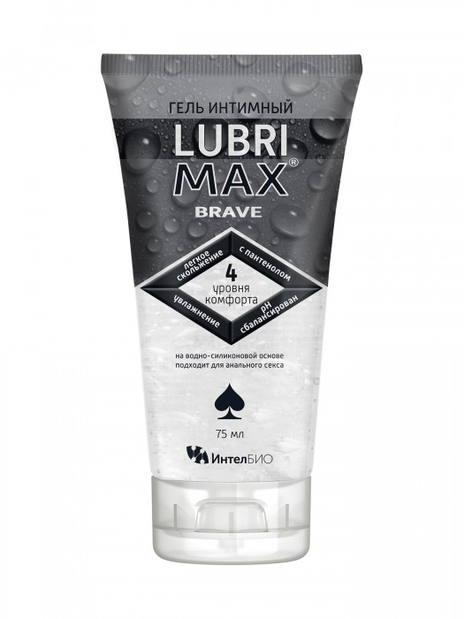 Водно-силиконовый интимный гель-смазка Lubrimax Brave - 75 мл. - ИнтелБИО - купить с доставкой в Тамбове