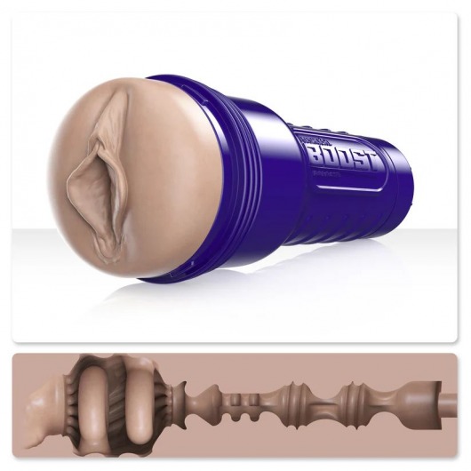 Телесный мастурбатор-вагина Fleshlight Boost Bang - Fleshlight - в Тамбове купить с доставкой