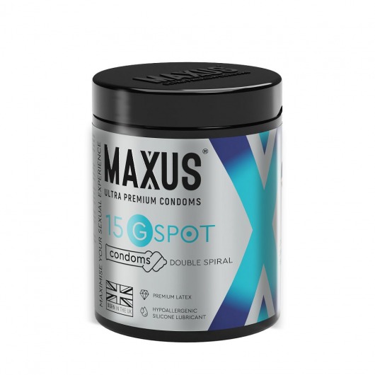 Гладкие презервативы Maxus G spot с двойной спиралью - 15 шт. - Maxus - купить с доставкой в Тамбове