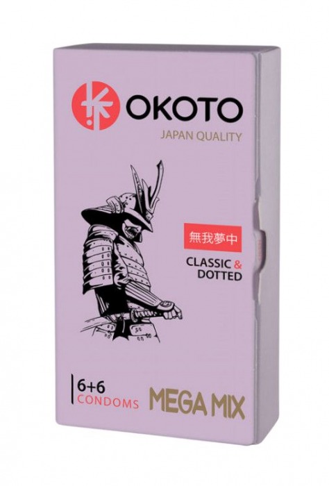 Презервативы OKOTO Mega Mix - 12 шт. - Sitabella - купить с доставкой в Тамбове