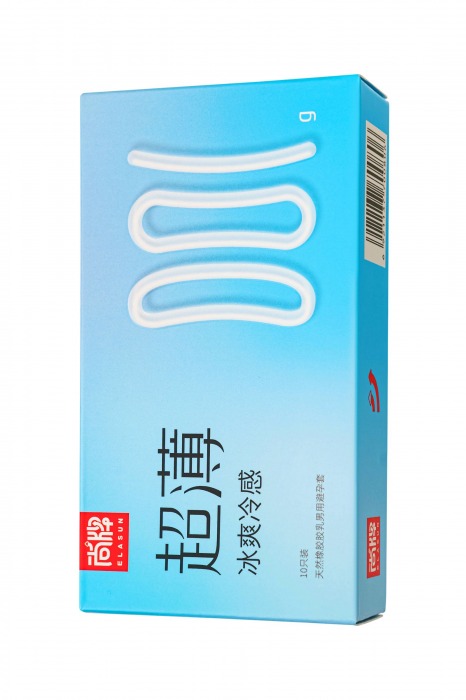 Полиуретановые презервативы Elasun Ice - 10 шт. - Elasun - купить с доставкой в Тамбове