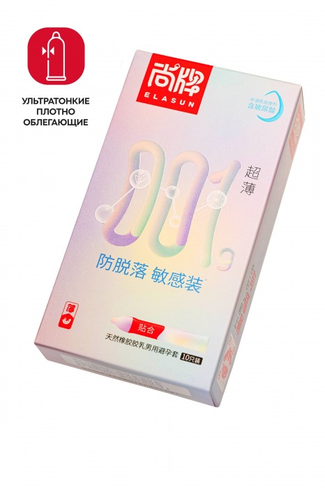 Ультратонкие облегающие презервативы Elasun Slim Fit - 10 шт. - Elasun - купить с доставкой в Тамбове