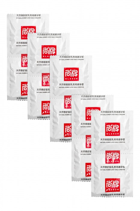 Презервативы с точками и ребрами Elasun Ribbed and Dotted - 10 шт. - Elasun - купить с доставкой в Тамбове