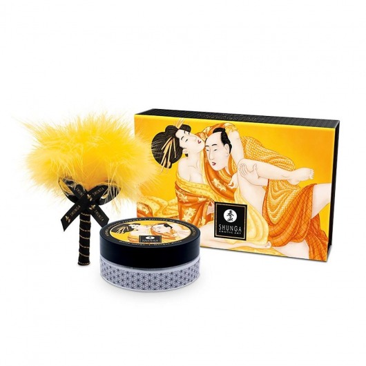 Массажная пудра с ароматом манго Luscious Mango - Shunga - купить с доставкой в Тамбове