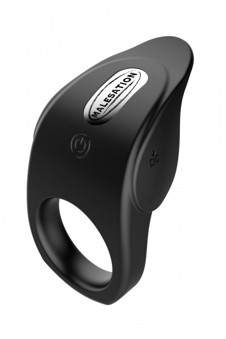 Черное эрекционное виброкольцо Vibro Lust Ring - MALESATION - в Тамбове купить с доставкой