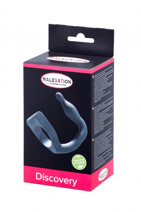 Эрекционное кольцо с вибровтулкой Discovery - MALESATION - в Тамбове купить с доставкой
