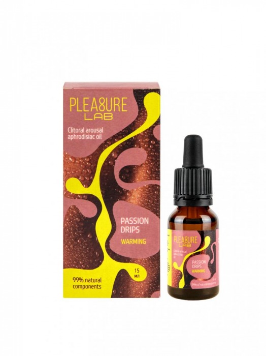 Капли с согревающим эффектом Passion Drips Warming - 15 мл. - Pleasure Lab - купить с доставкой в Тамбове