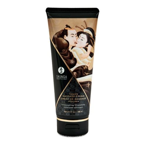 Массажный крем для тела с ароматом шоколада Intoxicating Chocolate - 200 мл. - Shunga - купить с доставкой в Тамбове