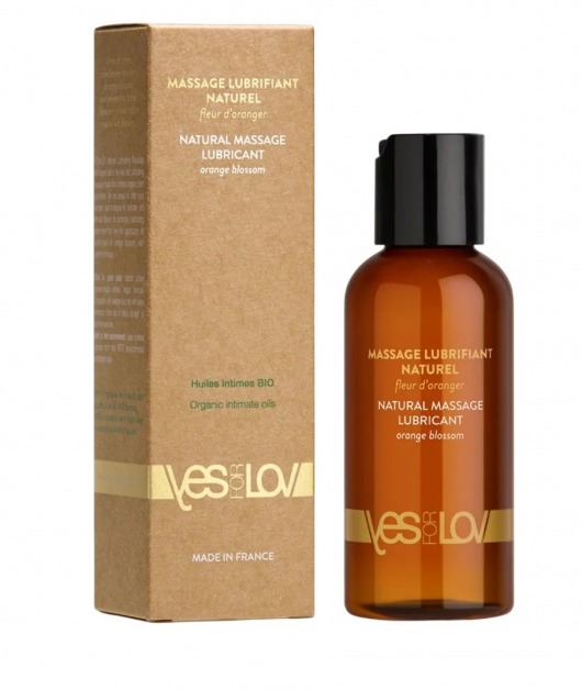 Натуральная массажная смазка Natural Lubricant Orange Blossom - 100 мл. - YESforLOV - купить с доставкой в Тамбове