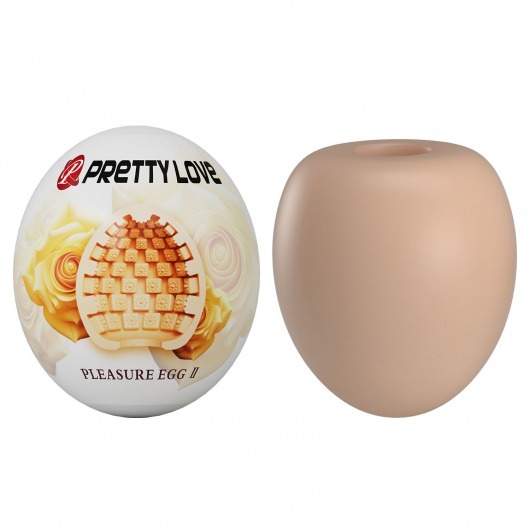Бежевый мастурбатор-яйцо Pleasure Egg II - Baile - в Тамбове купить с доставкой