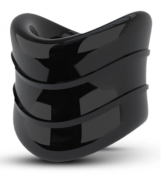 Черное эрекционное кольцо на мошонку Beef Ball Stretcher Snug X Long - Blush Novelties - в Тамбове купить с доставкой