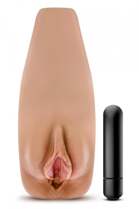 Маструбатор-вагина с вибрацией Soft   Wet Renata Realistic Tan Masturbator - Blush Novelties - в Тамбове купить с доставкой