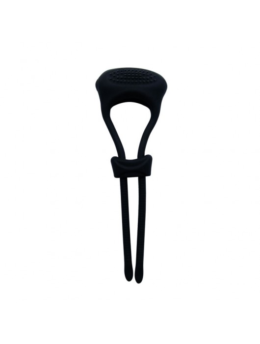 Чёрное лассо на пенис с вибрацией - Baile - в Тамбове купить с доставкой