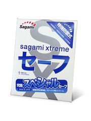 Презерватив Sagami Xtreme Ultrasafe с двойным количеством смазки - 1 шт. - Sagami - купить с доставкой в Тамбове