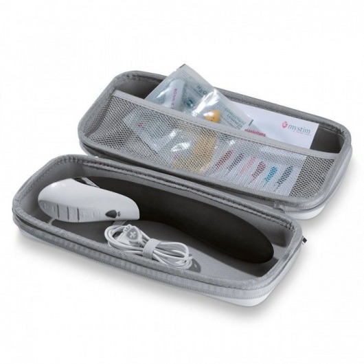 Вибратор с электростимуляцией Sizzling Simon Black Edition - 27 см. - MyStim - купить с доставкой в Тамбове