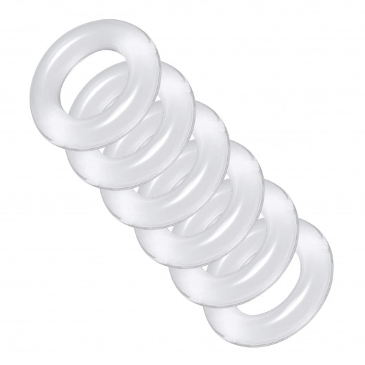 Комплект из 6 прозрачных эрекционных колец Ring Master Custom Ball Stretcher Kit - XR Brands - в Тамбове купить с доставкой