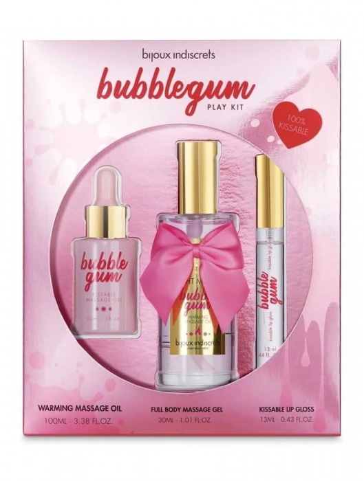 Набор средств для массажа и ласк Bubblegum Play Kit - Bijoux Indiscrets - купить с доставкой в Тамбове
